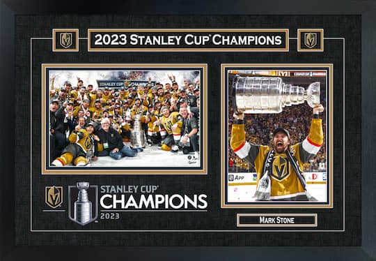 Mark Stone Framed 18" x 26" Golden Knights 2023 Stanley Cup Collage 22" x 18"